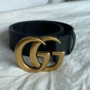 Gucci Black Marmont GG Belt size 80cm.